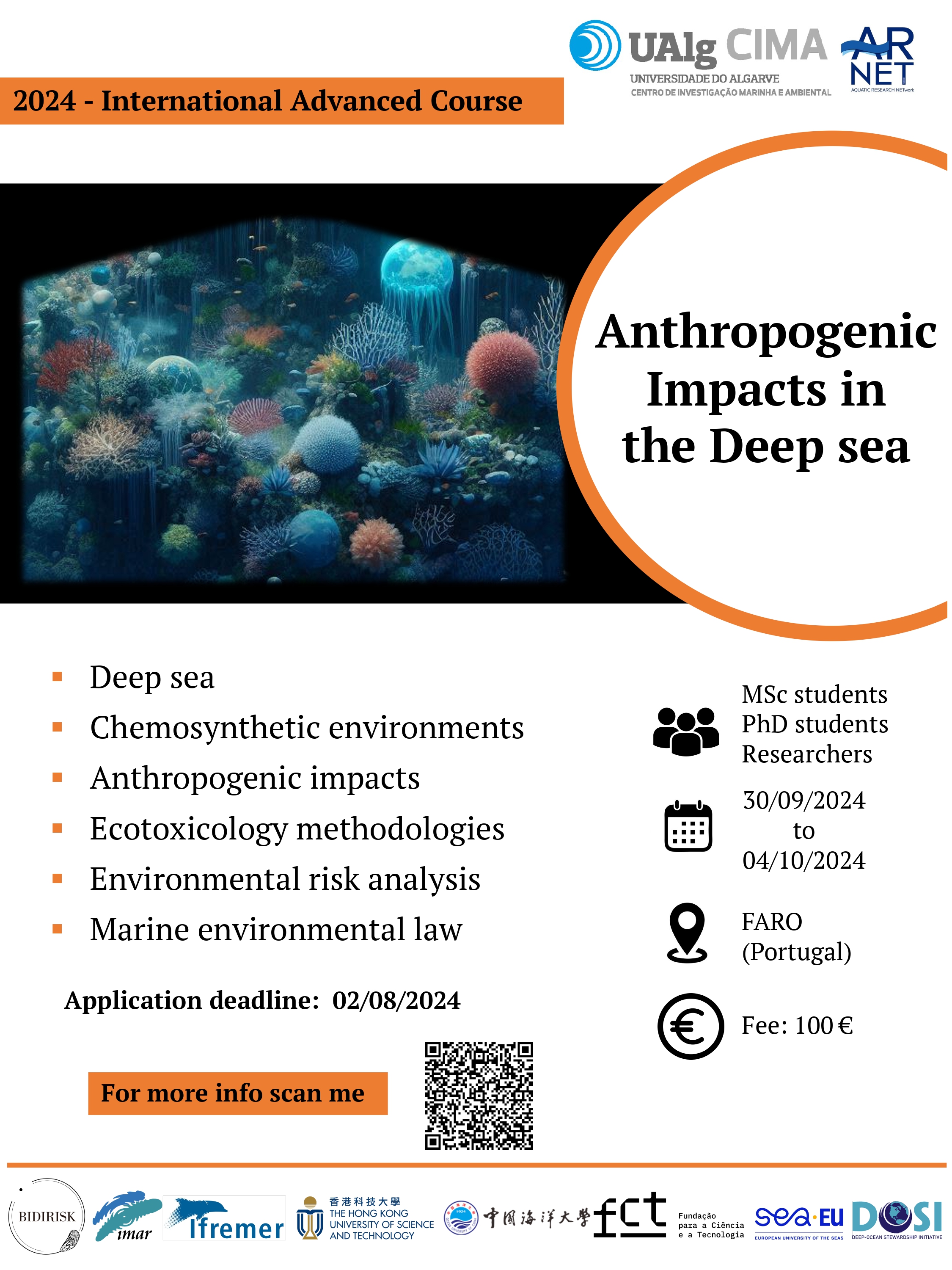 2024 International advanced Course on Anthropogenic Impacts in the Deep sea