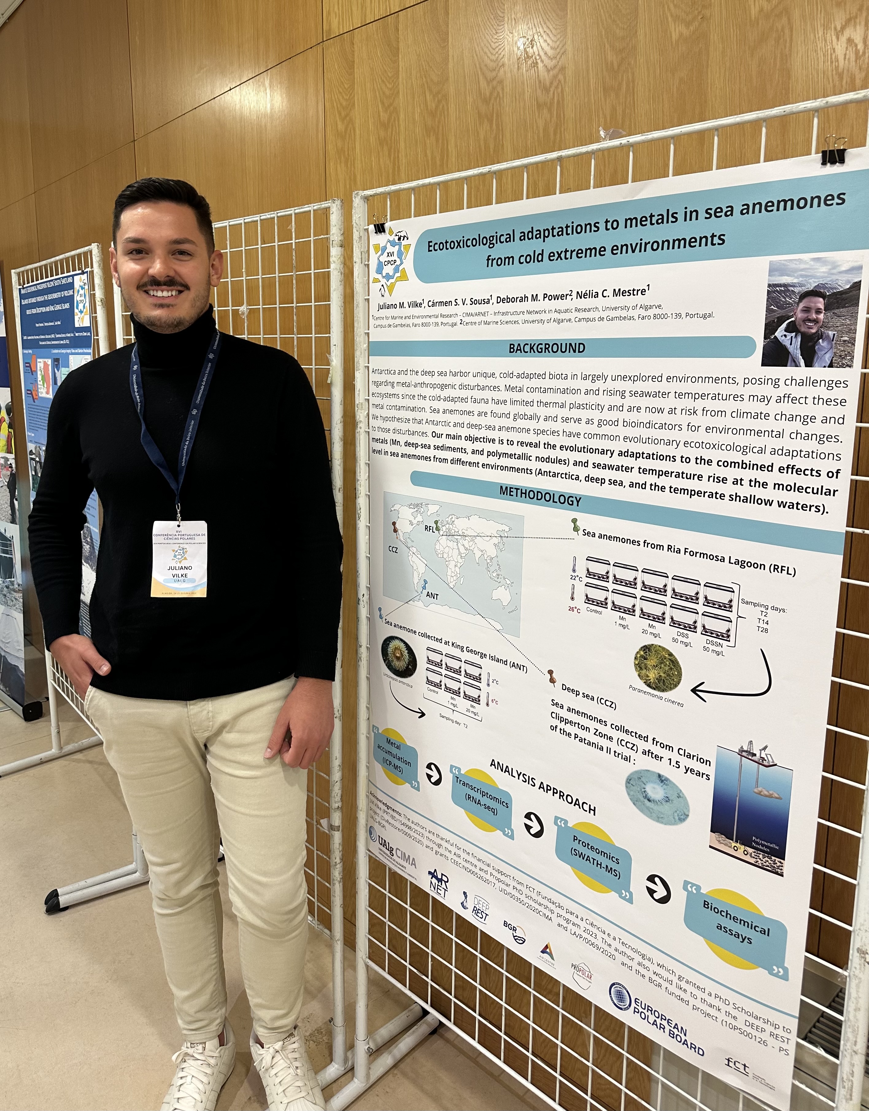 CIMA Researchers Participated in the XVI Portuguese Conference of Polar Sciences (CPCP 2024) and Presented the first contributions to ecotoxicology in cold extreme environments 