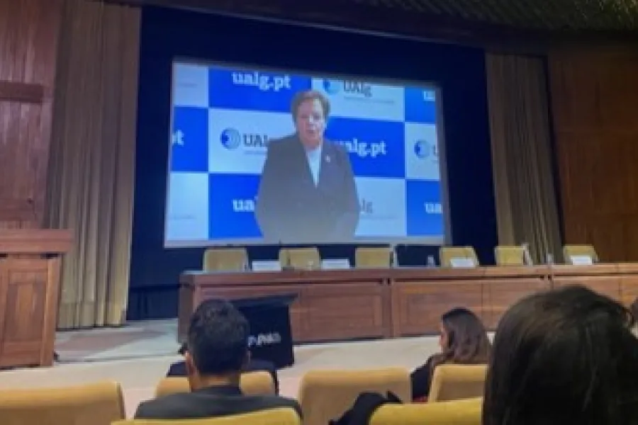 apresentação do vídeo promocional e debate sobre a Conferência dos Oceanos da ONU 2022 em Lisboa