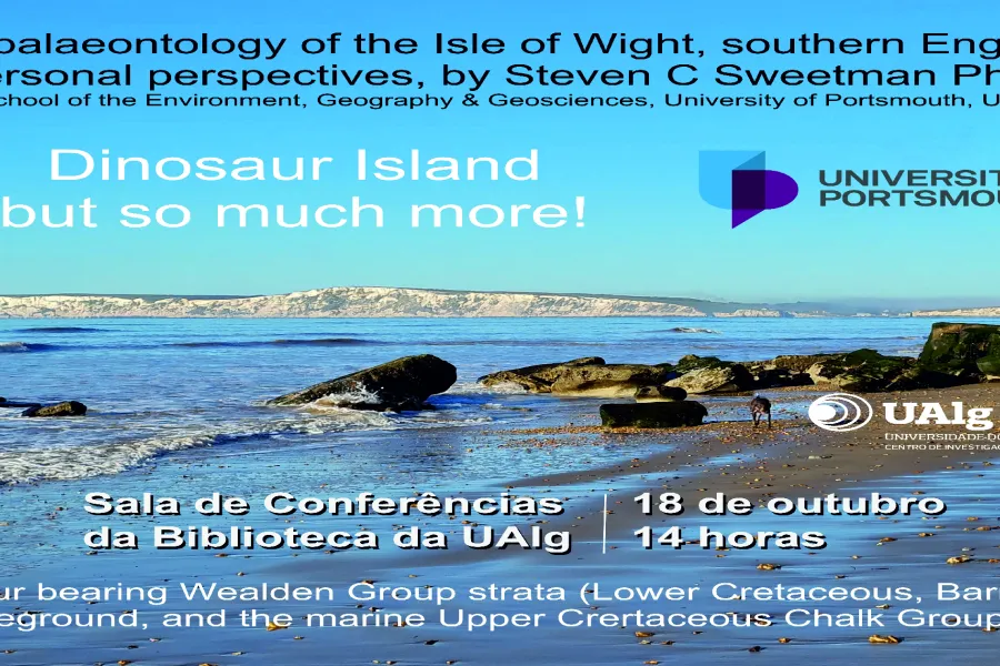 Palestra: "The palaeontology of the Isle of Wight, southern England - Dinosaur Island but so much more"